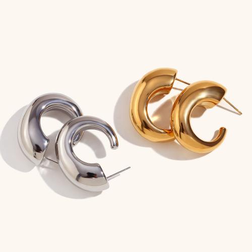 Stainless Steel Stud Earrings, 316L Stainless Steel, Vacuum Ion Plating, fashion jewelry & for woman, more colors for choice, Sold By Pair