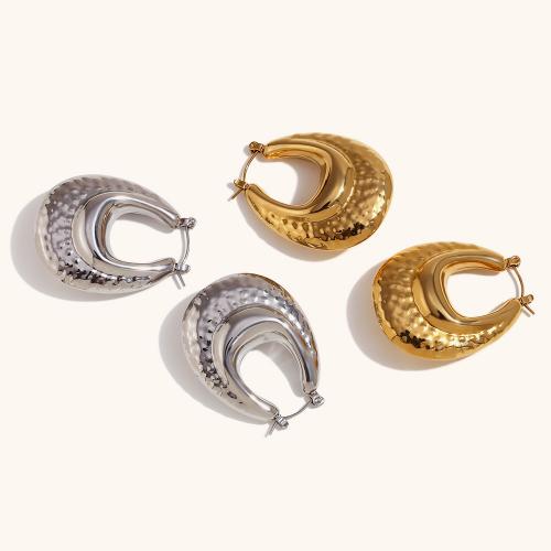 Stainless Steel Lever Terug Earring, 316L roestvrij staal, mode sieraden & voor vrouw, meer kleuren voor de keuze, 39.70x30.40mm, Verkocht door pair