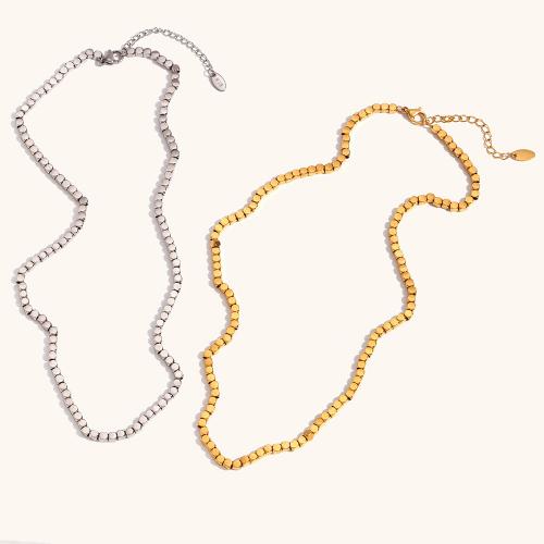 Stainless Steel Jewelry Necklace 316L Stainless Steel with 5cm extender chain Vacuum Ion Plating fashion jewelry & for woman 2.90mm Sold Per Approx 40 cm Strand