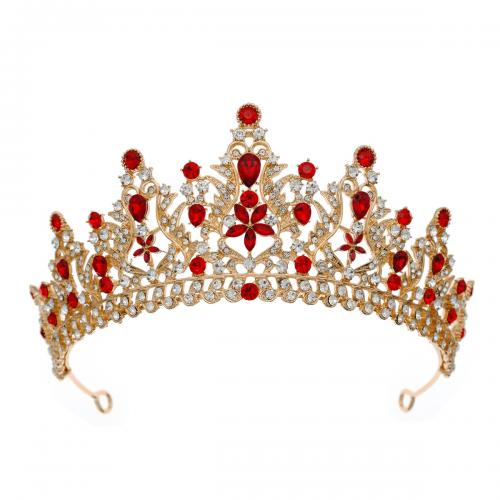 Bridal Tiaras, Tibetan Style, plated, for woman & with rhinestone, more colors for choice, nickel, lead & cadmium free, Sold By PC