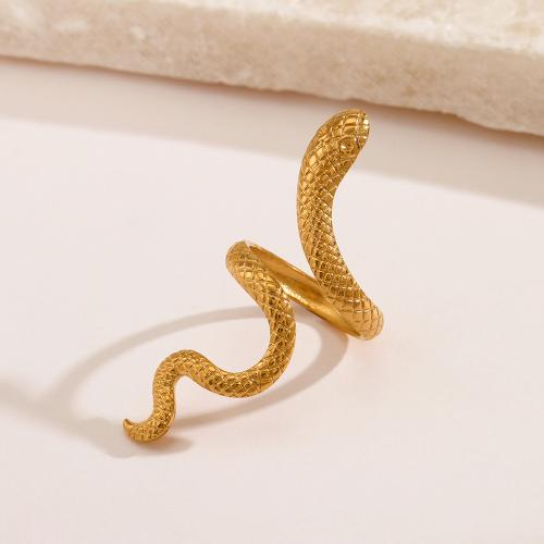 Stainless Steel Finger Ring 304 Stainless Steel Snake plated for woman nickel lead & cadmium free Sold By PC