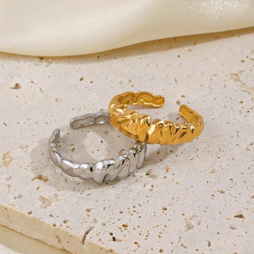 Edelstahl Ringe, 304 Edelstahl, Unregelmäßige, plattiert, für Frau, keine, frei von Nickel, Blei & Kadmium, verkauft von PC