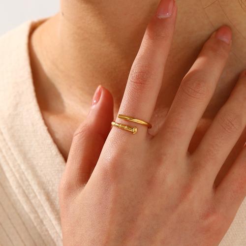 Ring Finger ze stali nierdzewnej, Stal nierdzewna 304, Powlekane, dla kobiety, dostępnych więcej kolorów, sprzedane przez PC