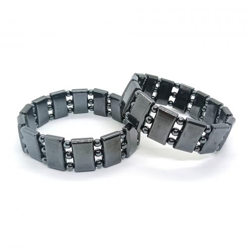 Jóia magnética pulseira, hematita magnética, joias de moda & unissex, preto, vendido por PC