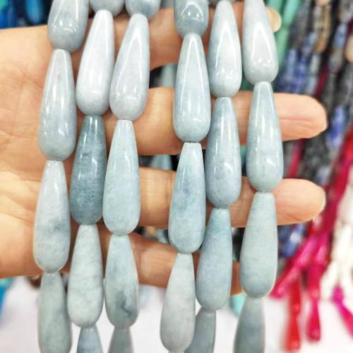 Gemstone Jewelry Beads, Teardrop, DIY & different materials for choice, more colors for choice, 10x30mm, 12PCs/Strand, Sold By Strand