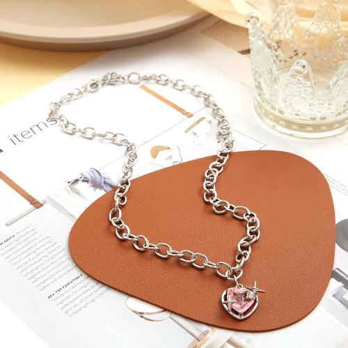 Zinc Alloy Jewelry Necklace with Crystal fashion jewelry & for woman nickel lead & cadmium free Sold By PC