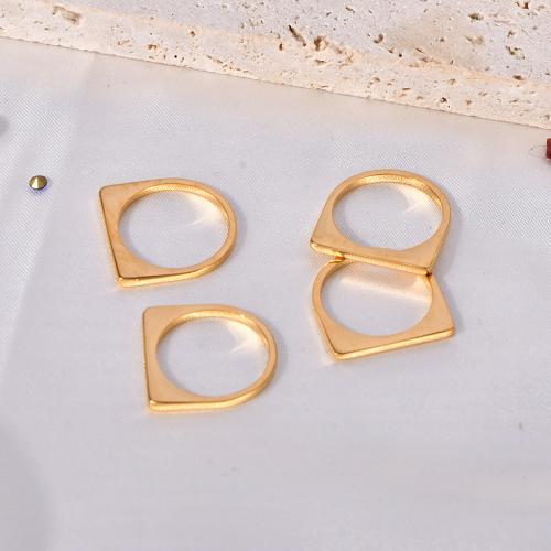 Ring Finger Titantium stali, Powlekane, różnej wielkości do wyboru & dla kobiety, złoty, sprzedane przez PC