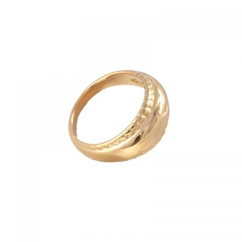 Ring Finger Titantium stali, Powlekane, różnej wielkości do wyboru & dla kobiety, złoty, sprzedane przez PC