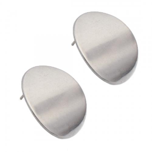 Stainless Steel Earring Stud Component 304 Stainless Steel plated DIY original color Sold By Pair