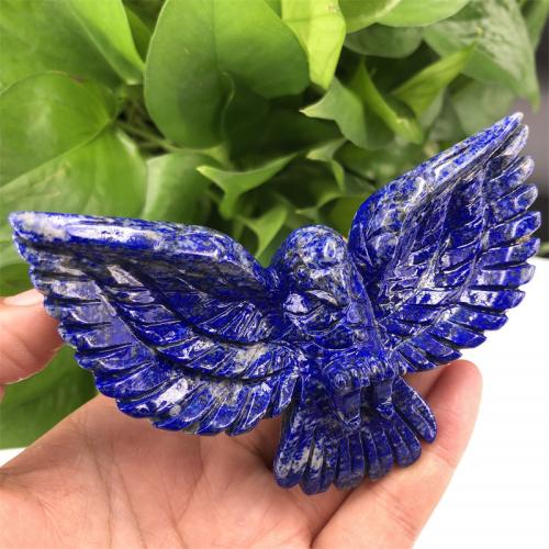 Fashion Decoration Lapis Lazuli Eagle Carved for home and office blue Sold By PC