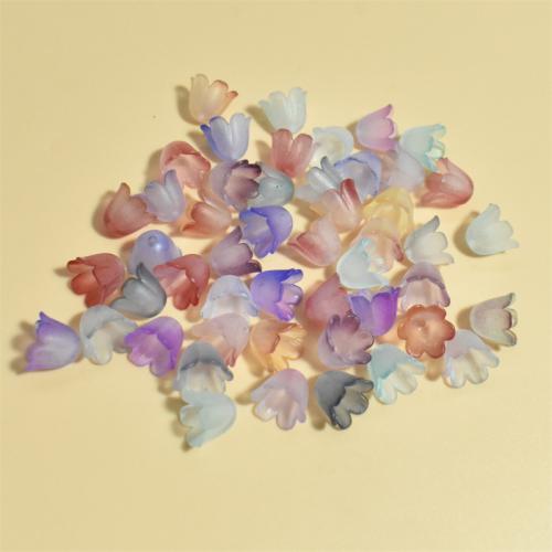 Acrylic Bead Cap, Flower, DIY, more colors for choice, 11mm, Approx 2500PCs/Bag, Sold By Bag