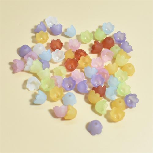 Acrylic Bead Cap, Flower, DIY, more colors for choice, 10mm, Approx 2700PCs/Bag, Sold By Bag
