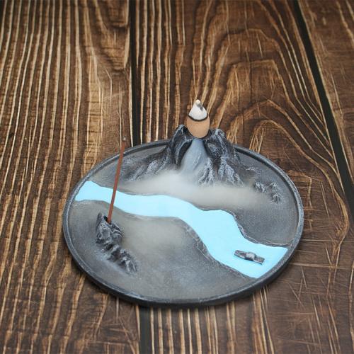 Backflow Incense Burner Concrete handmade for home and office & durable & multifunctional Sold By PC