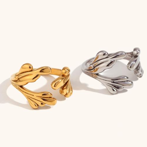 Stainless Steel Finger Ring, 316L Stainless Steel, Vacuum Ion Plating, fashion jewelry & for woman, more colors for choice, Sold By PC
