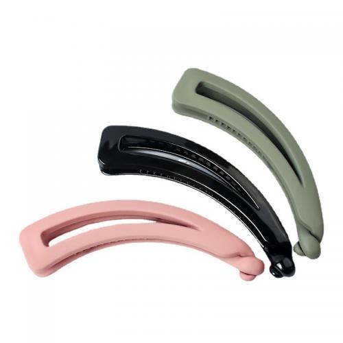 PC Plastic Banana Clip, for woman, more colors for choice, 120x17x40mm, Sold By PC