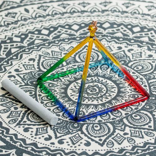 Quartz Triangle multi-colored Sold By PC