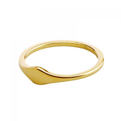 Пальцевидное Кольцо Титановой Стали, титан, Другое покрытие, разный размер для выбора & Женский, Золотой, продается PC