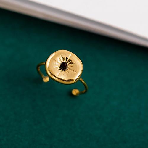 Edelstahl Ringe, 304 Edelstahl, Einstellbar & Modeschmuck & für Frau, goldfarben, frei von Nickel, Blei & Kadmium, Diameter 22mm, verkauft von PC