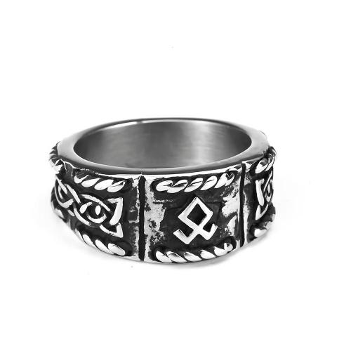 Titanium Steel Finger Ring, polished, different size for choice & for man & blacken, US Ring Size:9-13, Sold By PC