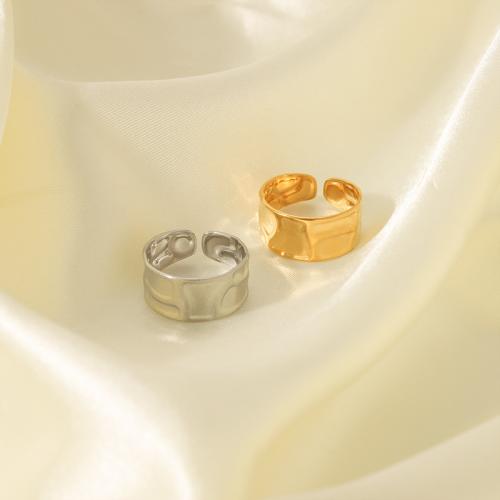 Anel de dedo de aço inoxidável, Aço inoxidável 304, joias de moda & para mulher, Mais cores pare escolha, vendido por PC