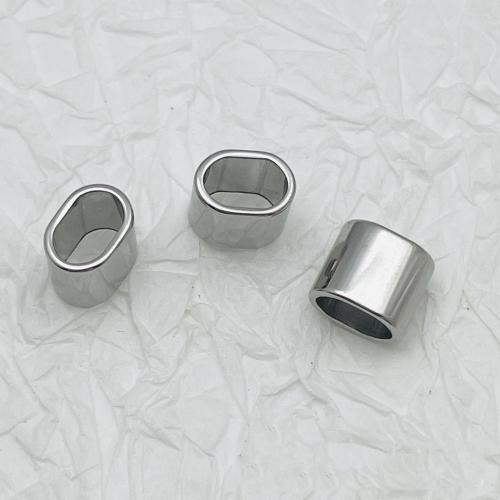 Stainless Steel Slide Charm, 304 Stainless Steel, DIY, original color, Hole:Approx 4.8x7.5mm, Approx 100PCs/Bag, Sold By Bag