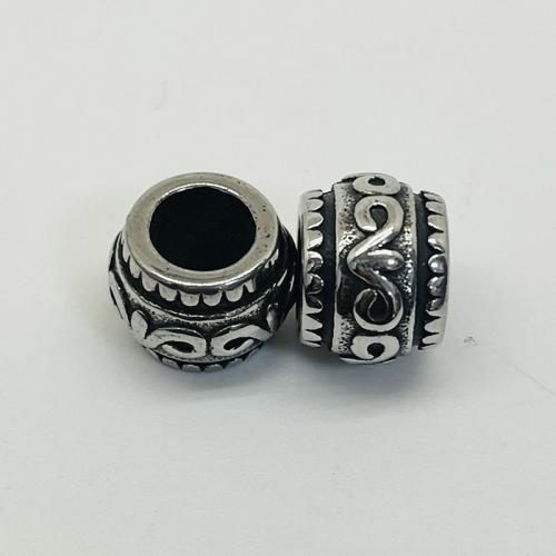 Stainless Steel Spacer Beads 304 Stainless Steel Drum Antique finish DIY original color Approx Sold By Bag