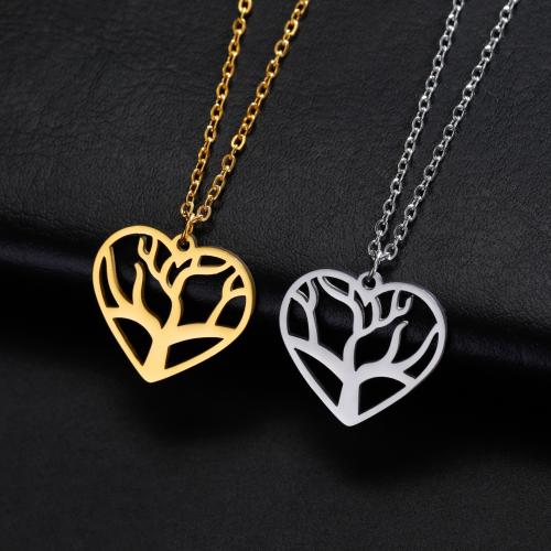 Stainless Steel Jewelry Necklace, 304 Stainless Steel, with 5CM extender chain, Heart, plated, for woman & hollow, more colors for choice, 18.80x20.20mm, Length:45 cm, Sold By PC