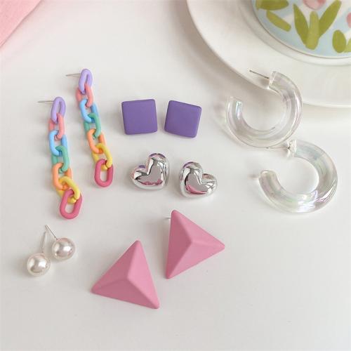 Acrylic Jewelry Earring 5 pieces & fashion jewelry Sold By Set