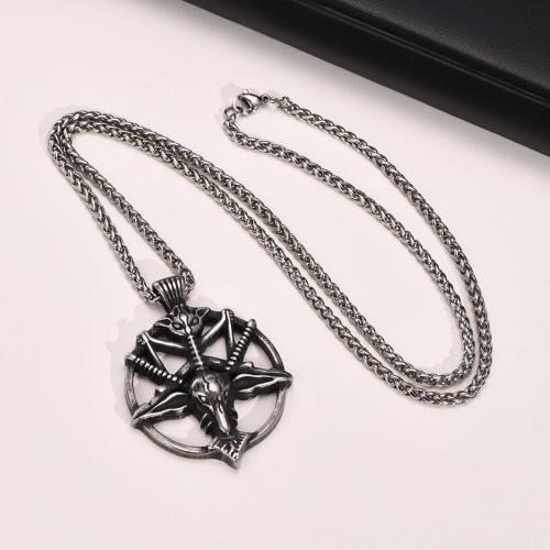 Tibetan Style Jewelry Necklace, Round, plated, fashion jewelry & different styles for choice & for woman & hollow, more colors for choice, nickel, lead & cadmium free, pendant:51x40.4mm, Length:Approx 600 mm, Sold By PC