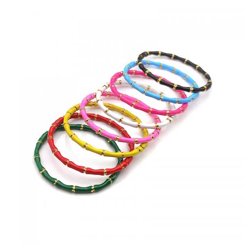 Titanium Steel Bracelet & Bangle, plated, for woman & epoxy gel, more colors for choice, Sold By PC