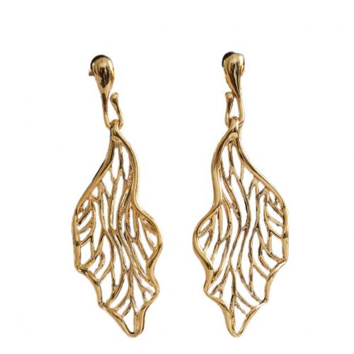 Brass Drop Earring plated fashion jewelry & for woman & hollow nickel lead & cadmium free Sold By Pair