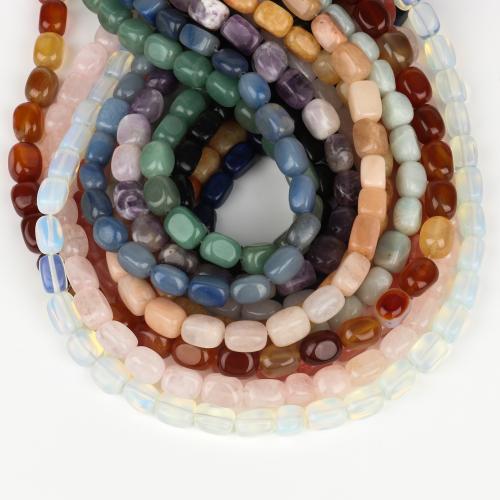 Gemstone Jewelry Beads, Natural Stone, Flat Round, DIY & different materials for choice, more colors for choice, 8x12mm, Sold Per Approx 38 cm Strand
