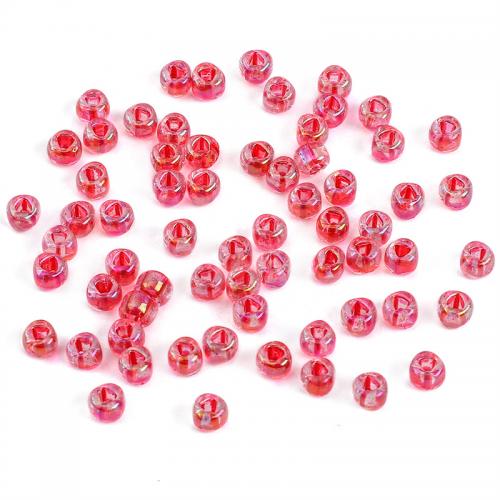 Perles en verre de mode, DIY, plus de couleurs à choisir, 4mm, Trou:Environ 2mm, Environ 140PC/sac, Vendu par sac