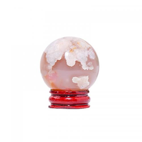 Fashion Decoration Cherry Blossom Agate Round for home and office Random Color Sold By PC