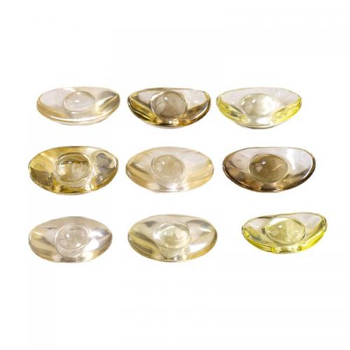Fashion Decoration, Citrine, Ingot, for home and office & different size for choice, yellow, Sold By PC