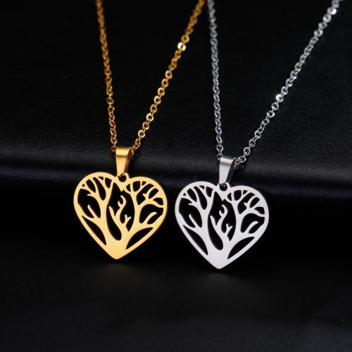 Stainless Steel Jewelry Necklace 304 Stainless Steel with 5CM extender chain Heart plated for woman & hollow Length 45 cm Sold By PC