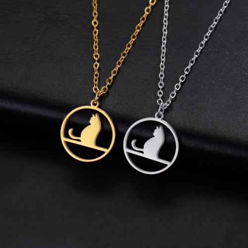 Stainless Steel Jewelry Necklace, 304 Stainless Steel, with 5CM extender chain, Round, plated, for woman & hollow, more colors for choice, Length:45 cm, Sold By PC