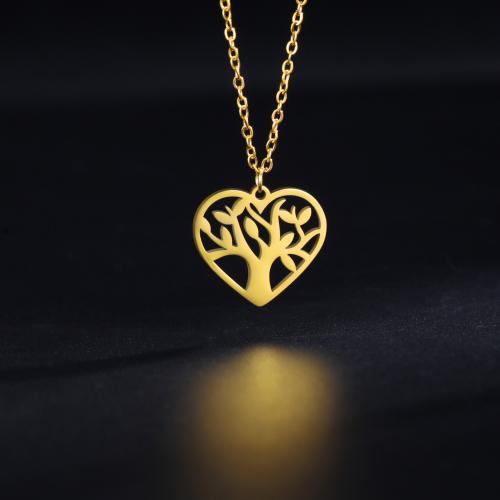 Stainless Steel Jewelry Necklace, 304 Stainless Steel, with 5CM extender chain, Heart, plated, different styles for choice & for woman & hollow, more colors for choice, Length:45 cm, Sold By PC