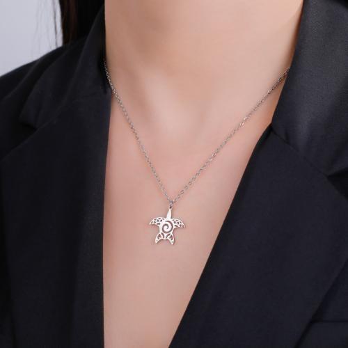 Stainless Steel Jewelry Necklace, 304 Stainless Steel, with 5CM extender chain, Animal, plated, for woman & hollow, more colors for choice, Length:45 cm, Sold By PC