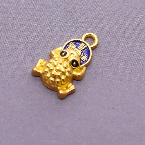 Tibetan Style Enamel Pendants, Toad, plated, DIY, more colors for choice, nickel, lead & cadmium free, 17x11mm, Sold By PC