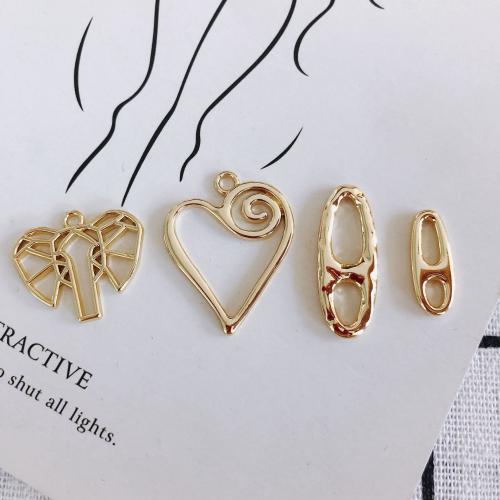 Zinc Alloy Pendants, plated, DIY & different designs for choice, gold, nickel, lead & cadmium free, 10PCs/Bag, Sold By Bag