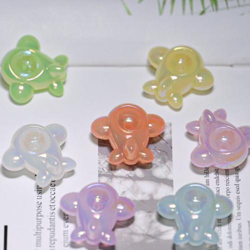 Plated Acrylic Beads, Airplane, DIY & luminated, more colors for choice, 32x35mm, Approx 100PCs/Bag, Sold By Bag