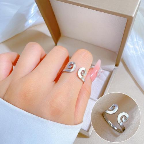 Ring Finger Titantium stali, obyty, biżuteria moda & dla kobiety, dostępnych więcej kolorów, bez zawartości niklu, ołowiu i kadmu, rozmiar:8, sprzedane przez PC