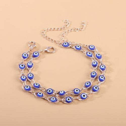 Fashion Jewelry Anklet Zinc Alloy with Resin for woman nickel lead & cadmium free Length Approx 21 cm Sold By PC