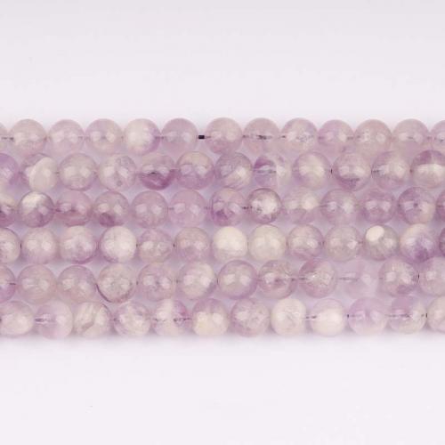 Gemstone Jewelry Beads Lavender Round polished DIY light purple Sold By Strand