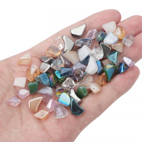 Fashion Glass Beads, irregular, DIY, more colors for choice, Length about 7-12mm, Approx 20PCs/Bag, Sold By Bag