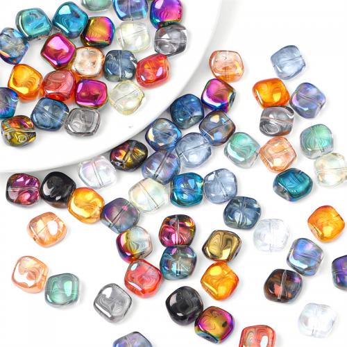 Fashion Glass Beads, DIY, more colors for choice, 12x11mm, Hole:Approx 1mm, Approx 20PCs/Bag, Sold By Bag