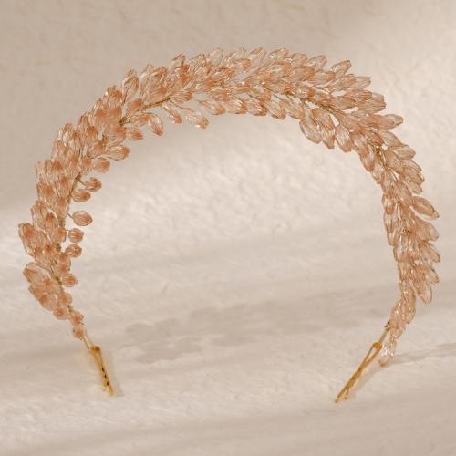 Headband Zinc Alloy with Acrylic plated for bridal & for woman nickel lead & cadmium free Sold By PC