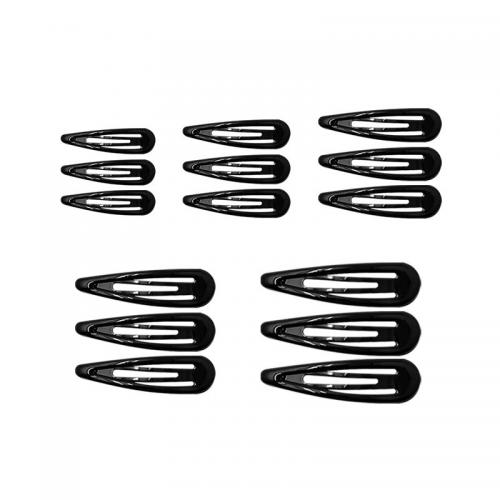 Hair Snap Clips Zinc Alloy handmade & for woman black nickel lead & cadmium free Approx Sold By Lot