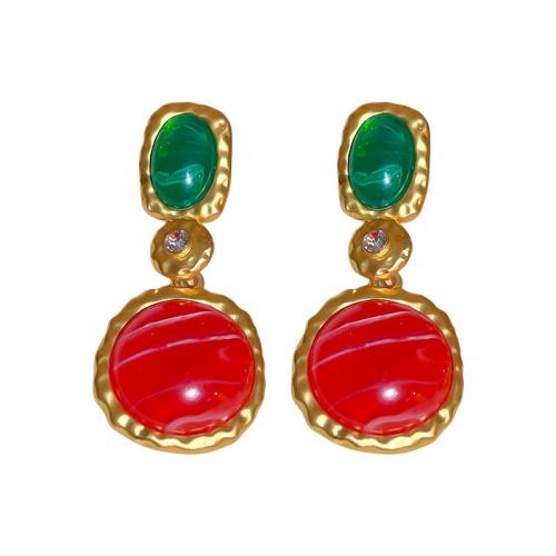 Zinc Alloy Drop Earring with Resin & Plastic Pearl plated & for woman earring length 10-60mm Sold By Pair